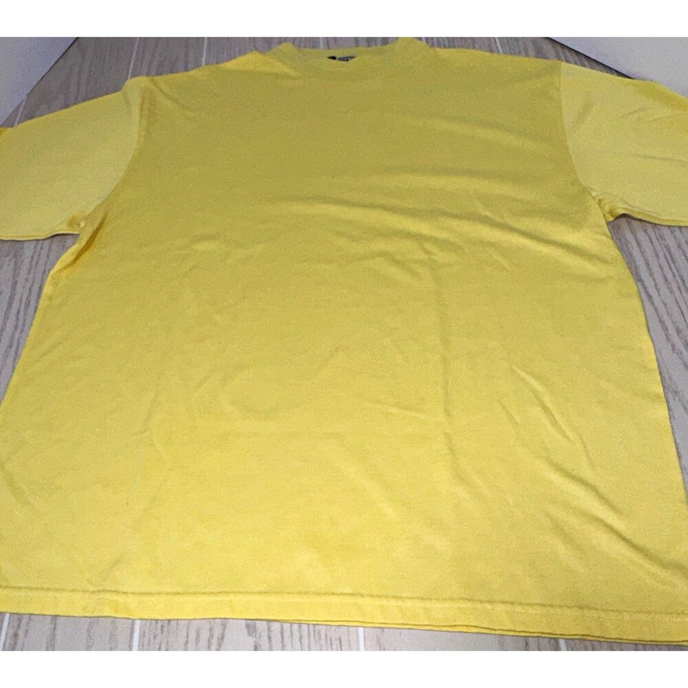 PGA TOUR Originals Mens Golf T-Shirt XL Yellow Short Sleeve Easy Care Solid